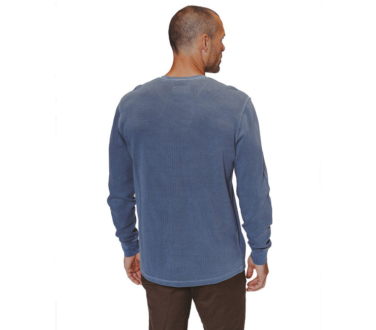 Vintage Thermal Crew - Blue Tops The Normal Brand 