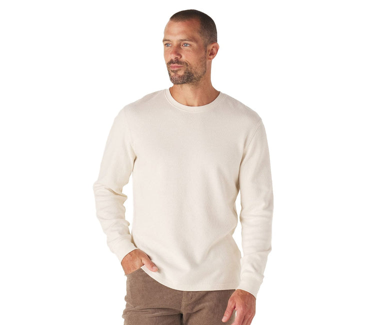 Vintage Thermal Crew - Ivory Tops The Normal Brand 