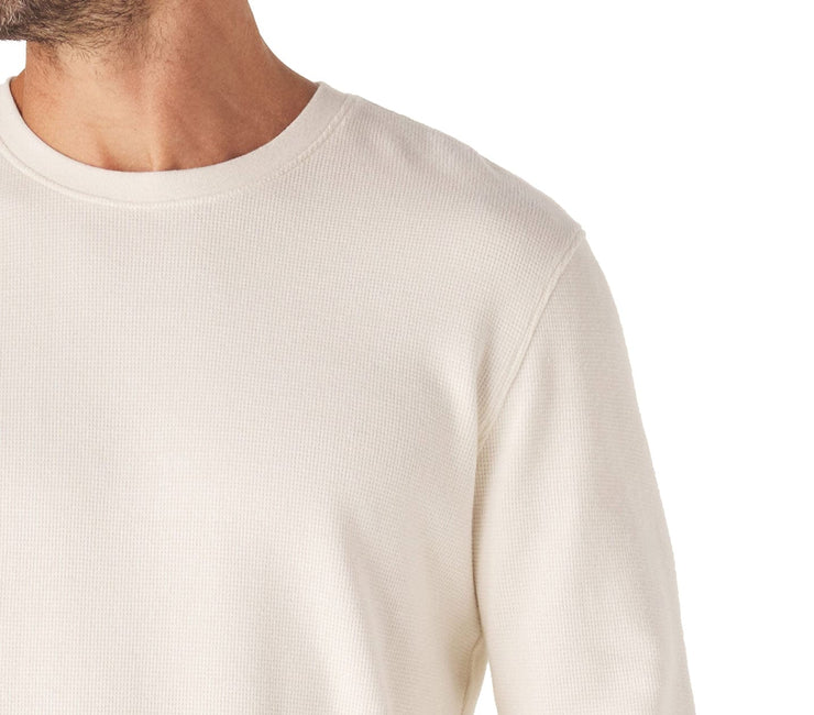 Vintage Thermal Crew - Ivory Tops The Normal Brand 