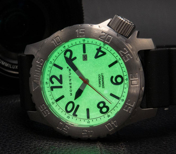 Torpedo Dive Watch [44MM] - Green Nato Band Accessories Momentum 