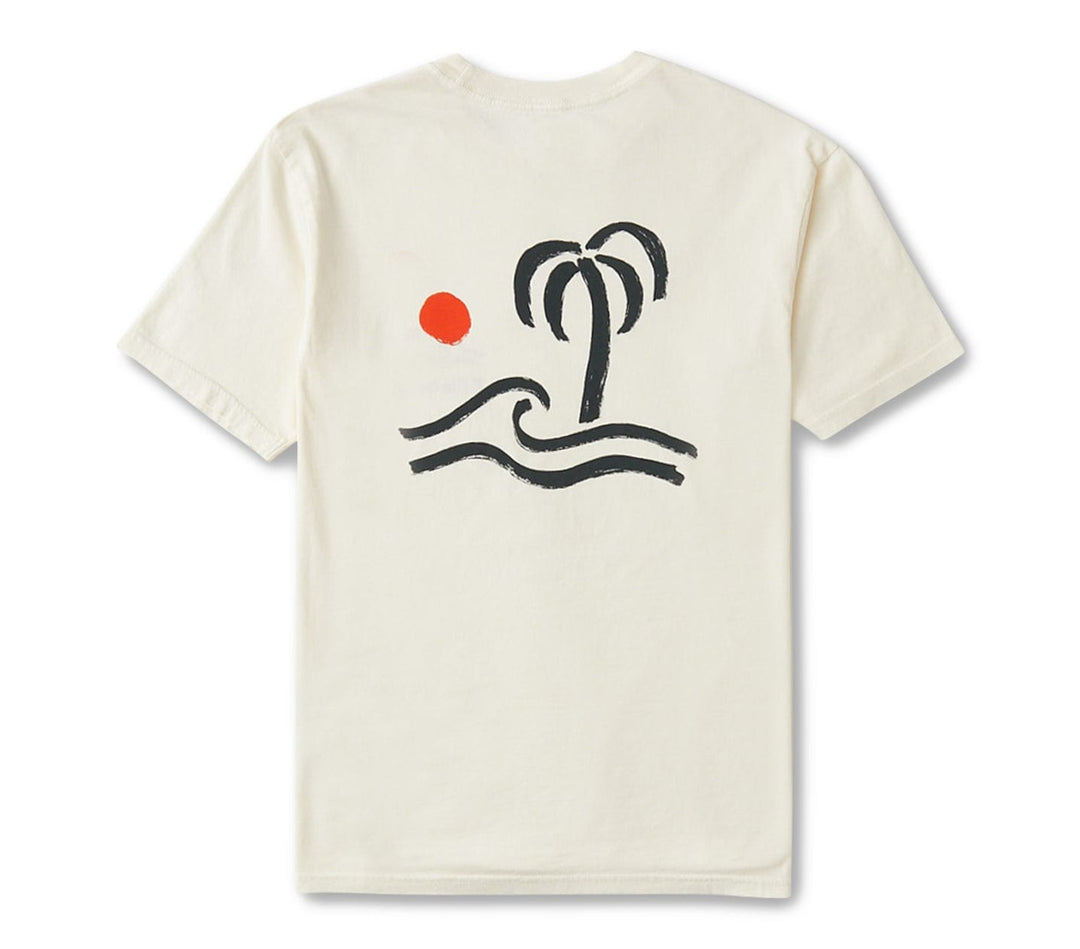Landscape Wave Washed Tee - Off White Tops Billabong Off White S 