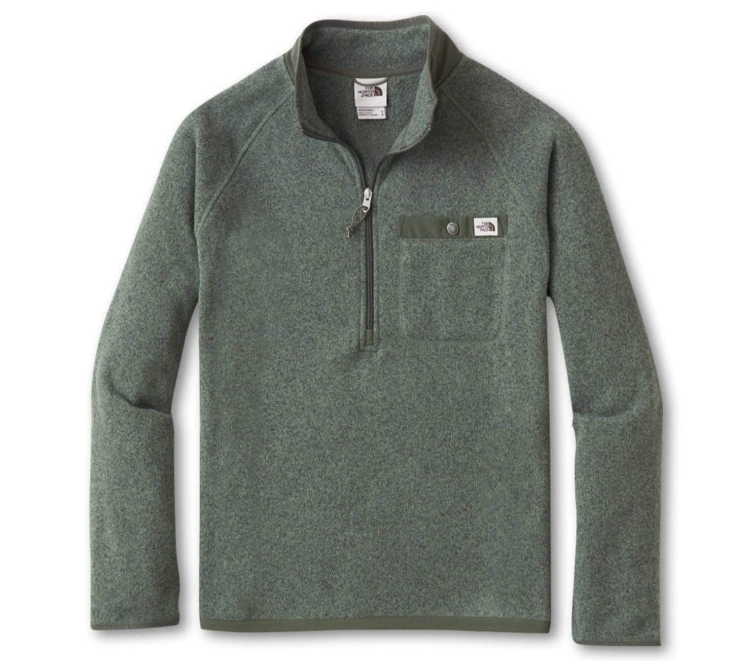 Gordon Lyons ¼ Zip Pullover - Thyme Outerwear The North Face 