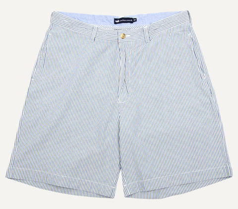 Southern Marsh Regatta Seersucker Shorts - 8" Inseam