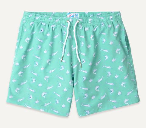 Bermies 'Marlins' Swim Shorts - 5" Inseam