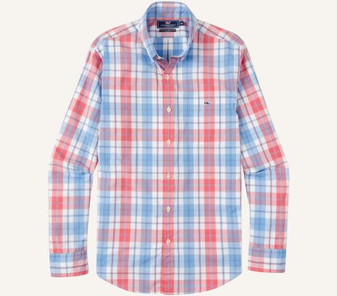 Vineyard Vines 'Pleasant Valley' Plaid Slim Fit Tucker Shirt