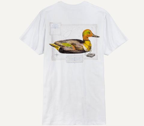 Southern Marsh 'Green Winged Teal' Vintage Decoy Pocket Tee