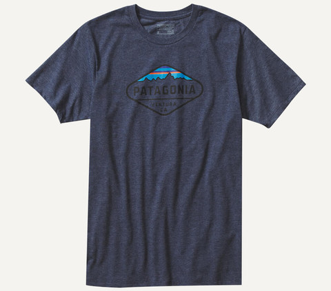 Patagonia 'Fitz Roy Crest' Cotton/Poly Tee